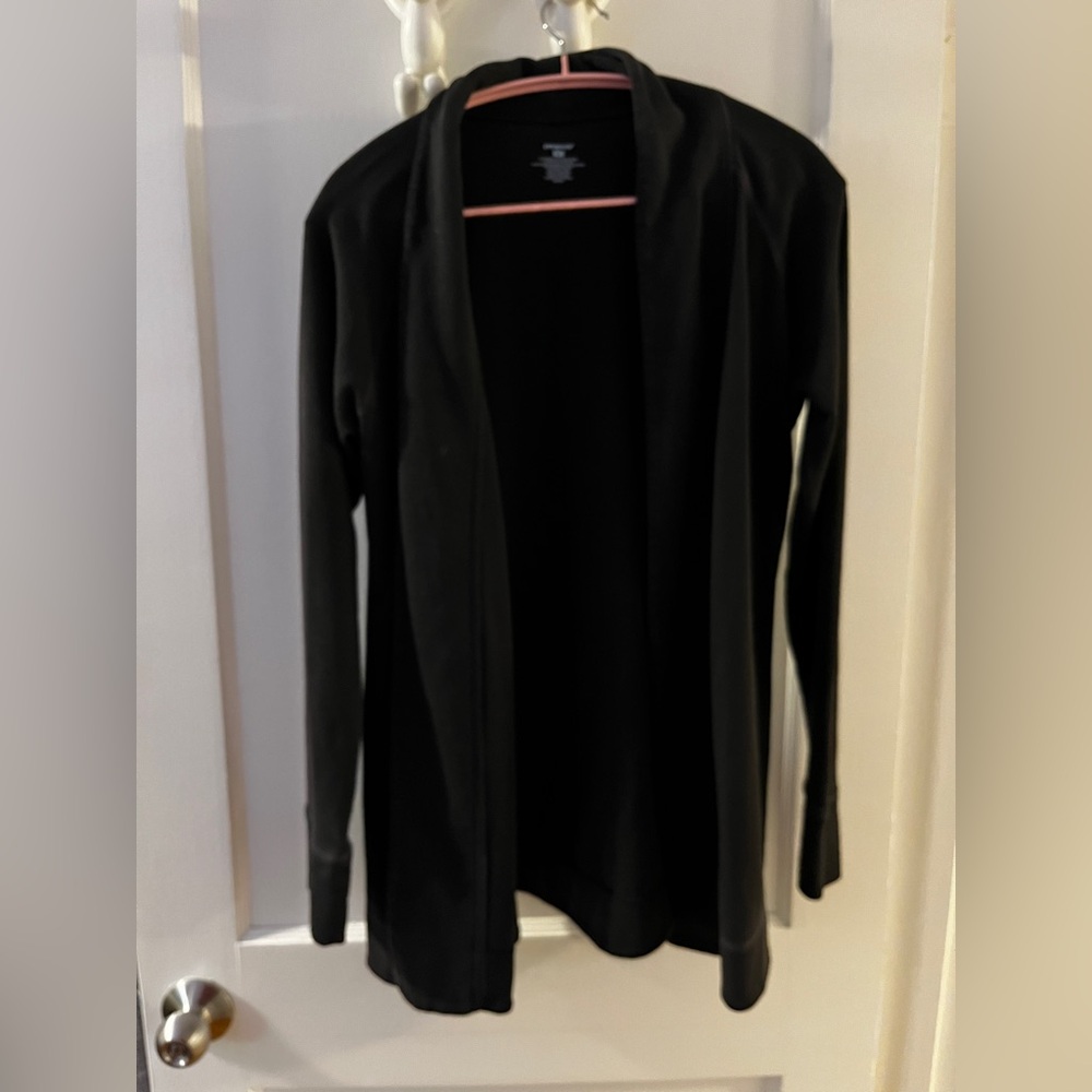 Patagonia Cotton Black Open Front Cardigan M
